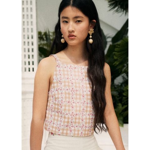 x Andión 联名印花吊带
