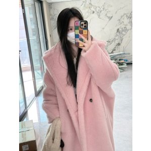 Max Mara 双排扣羊驼毛混纺大衣