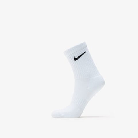 Nike Everyday Cush 3件装 中筒袜 白色/黑色
