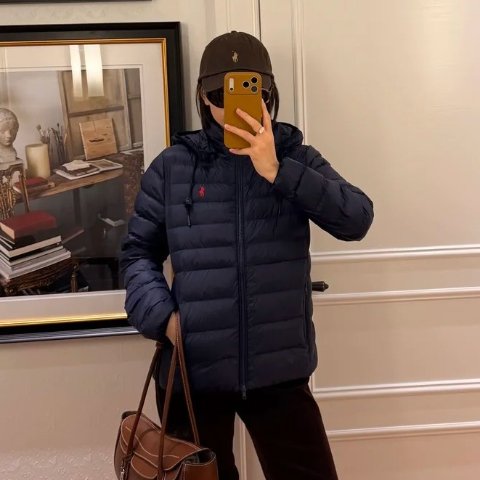 Polo Ralph LaurenPolo Ralph Lauren 再生尼龙羽绒夹克 蓝色