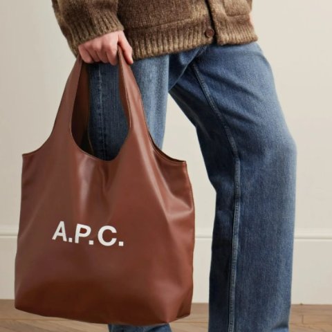 A.P.C.棕色简单不沉闷PUAATM61565 CAD 购物袋 棕色