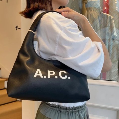 A.P.C.腋下包 通勤逛街都百搭NINON 黑色手提包