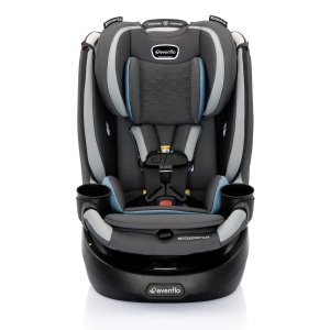 Evenflo Revolve360 Slim 2-in-1 Rotational Car Seat with Quick Clean Cover (Stow Blue) : Baby