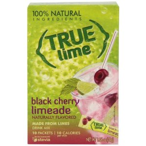 True Lime Limeade 即冲酸橙饮料，黑樱桃口味，10包装