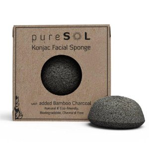 100% Pure Konjac Sponge: Charcoal, 1 Ounce