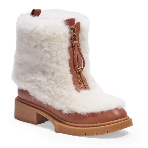 Leona Shearling Zip-Up Boots