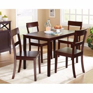 Beverly 5-Piece Dining Set, Multiple Finishes