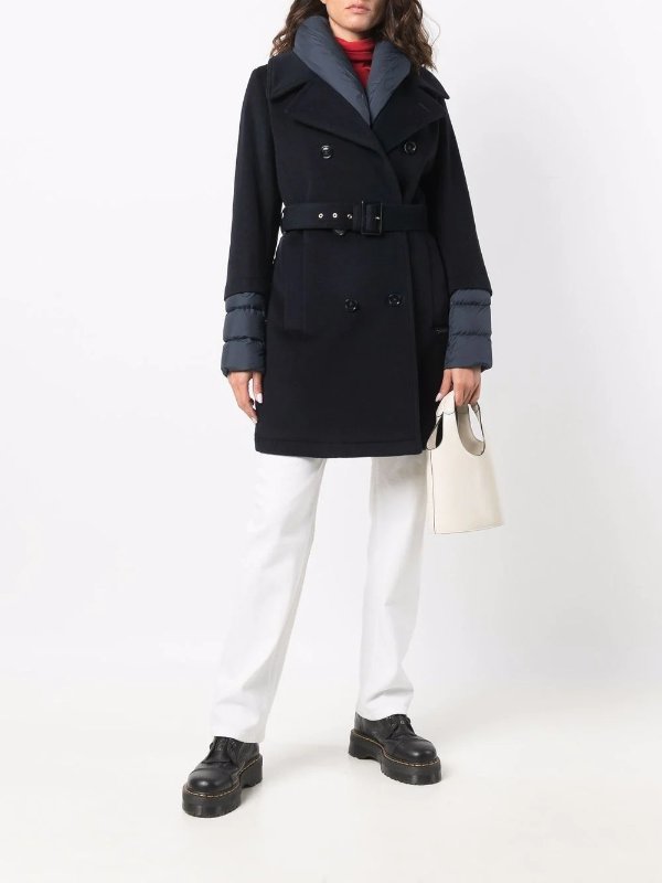 Kuna quilted-finish trench coat
