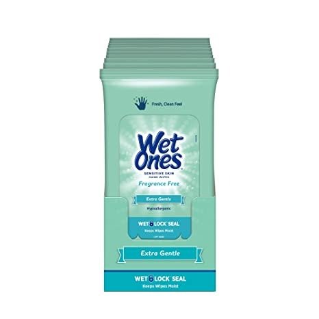 Wet Ones 敏感肌肤清洁湿巾 20片 x 10包