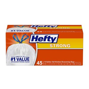 Hefty Ultra Strong Tall Kitchen Trash Bags 45 Count 2 For 8 98 Dealmoon