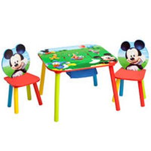 迪士尼米奇老鼠儿童桌椅套装
