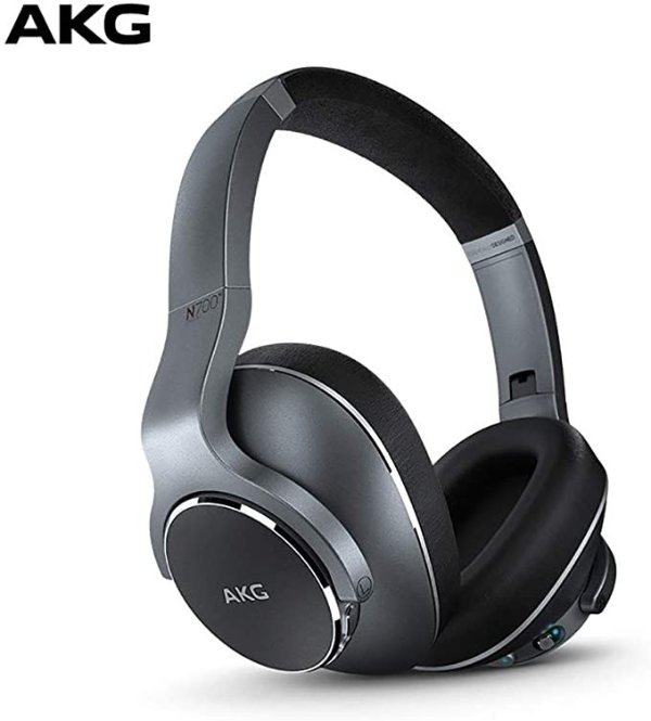 N700NC Over-Ear Foldable Wireless Headphones, Active Noise Cancelling Headphones - Silver (US Version)