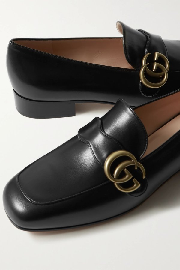 Marmont logo-embellished leather loafers