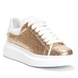 - Glitter Leather Sneaker