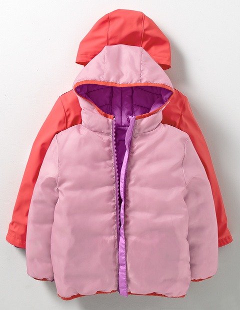 Waterproof 3-in-1 Raincoat (Jam Red/Lilac Pink)