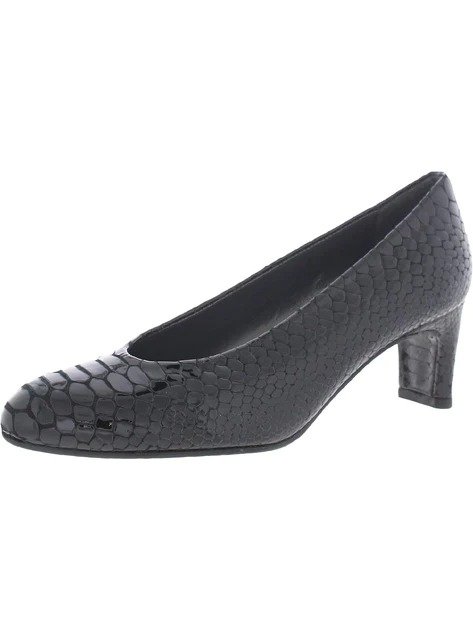 Snake Womens Leather Dressy Pumps