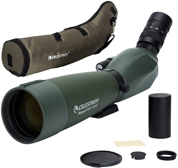 Regal M2 80ED Spotting Scope – Fully Multi-Coated Optics – Hunting Gear – ED Objective Lens for Bird Watching, Hunting and Digiscoping – Dual Focus – 20-60x Zoom Eyepiece