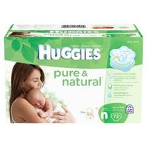 Huggies Pure & Natural Diapers (Newborn, 72 Count)