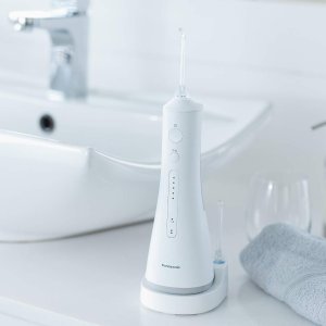 Panasonic Cordless Ultrasonic Oral Irrigator - Portable and Rechargeable - IPX7 Waterproof For Travel And Home- EW1511W (White)