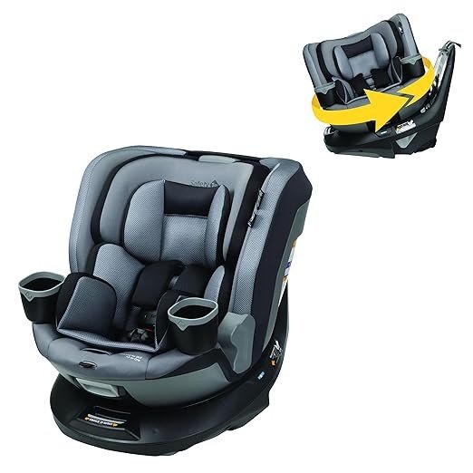 Turn and Go 360 DLX Rotating All-in-One Car Seat, Provides 360° seat Rotation, High Street