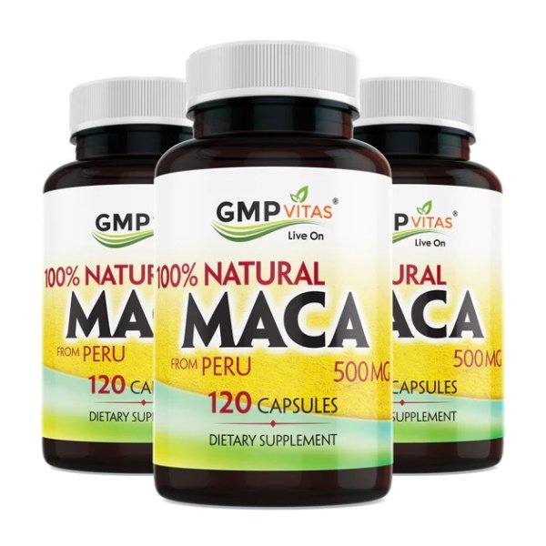 ® 500 mg Natural Super Maca 3-Bottle Value Bundle