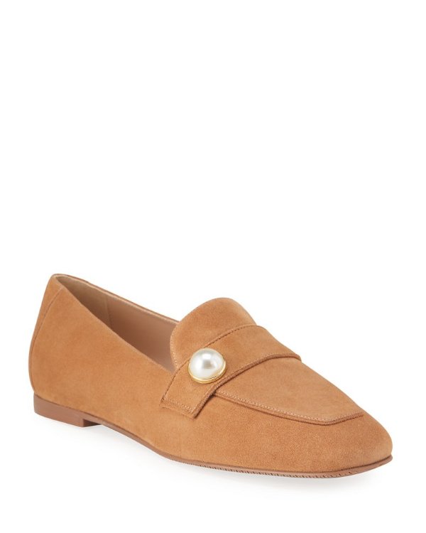 Payson Pearl Suede Loafers