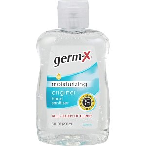Germ-x Hand Sanitizer, Flavor may vary ( Original / fresh citrus ), 8 Fl Oz, Pack of 12