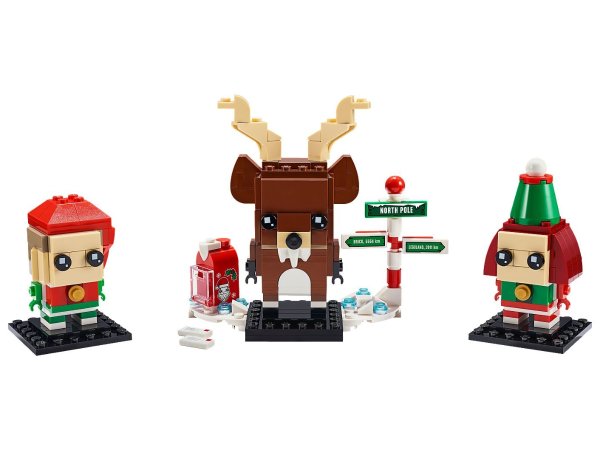 Reindeer, Elf and Elfie 40353 | BrickHeadz | Buy online at the Official LEGO® Shop US