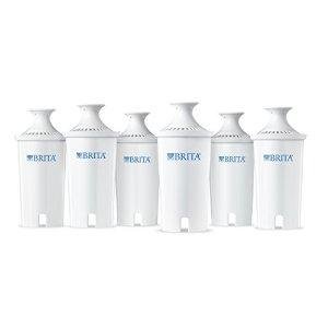 Brita Water Filter Pitcher Advanced Replacement Filters, 6 Count