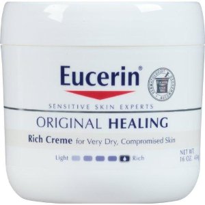 优色林Eucerin Original Healing Soothing天然舒缓修护乳霜，16盎司(2个)