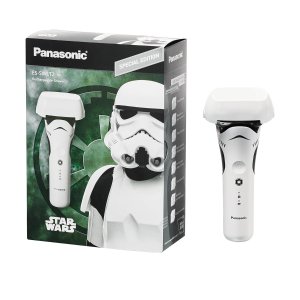 Panasonic Electric Shaver, Special Edition Star Wars Stormtrooper Design, Wet Dry Men’s Shaver with 3-Blade Cutting System and Pop-Up Trimmer - ES-SWLT2W