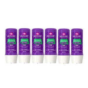 Aussie 3 Minute Miracle Strong Conditioning Treatment 8 Fluid Ounce - Hair Strengthening Treatment (Pack of 6)