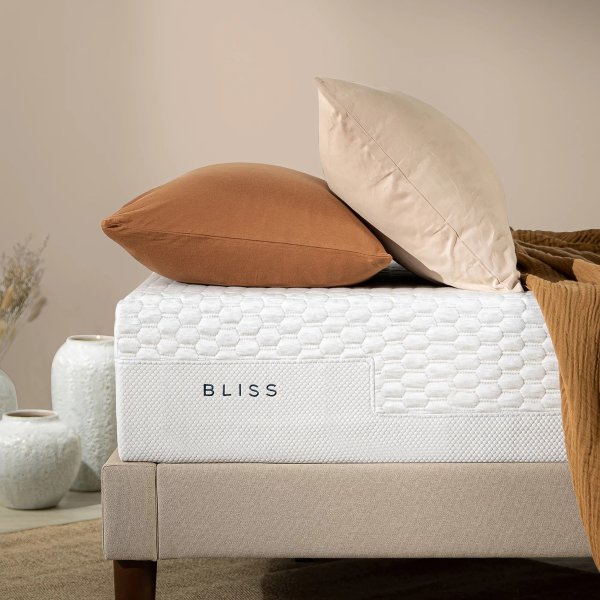 10" Bliss Memory Foam Mattress, Made of US Foam and Global Materials, King
