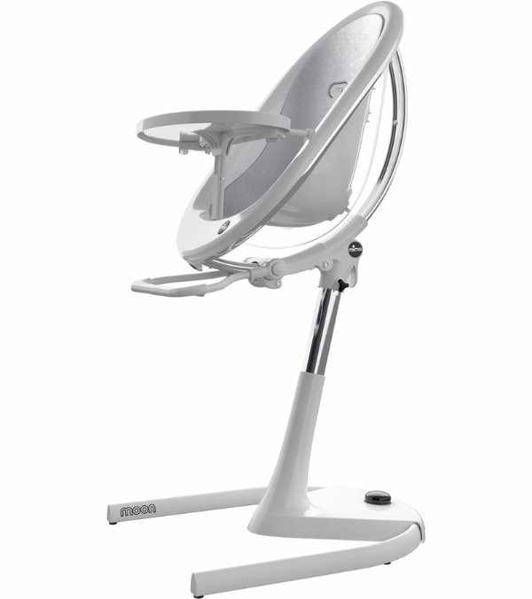 Moon 2G High Chair - White / Silver