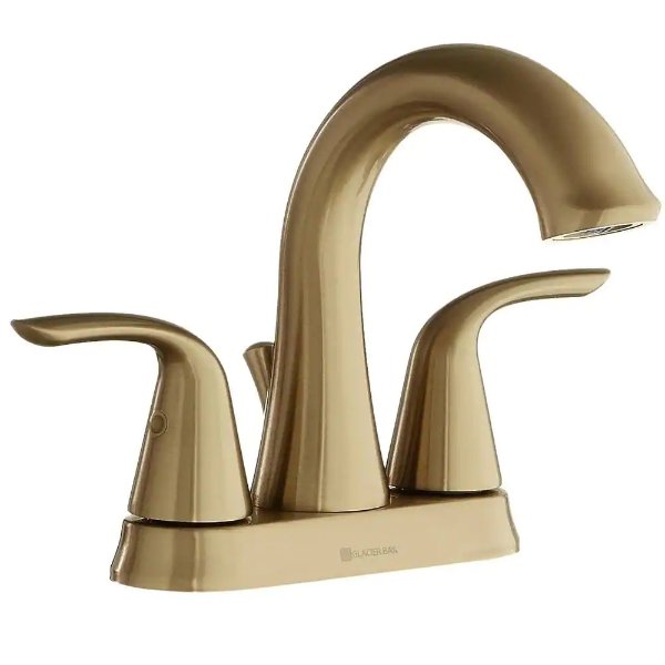 Irena 4 in. Centerset 2-Handle Bathroom Faucet in Brushed Bronze
