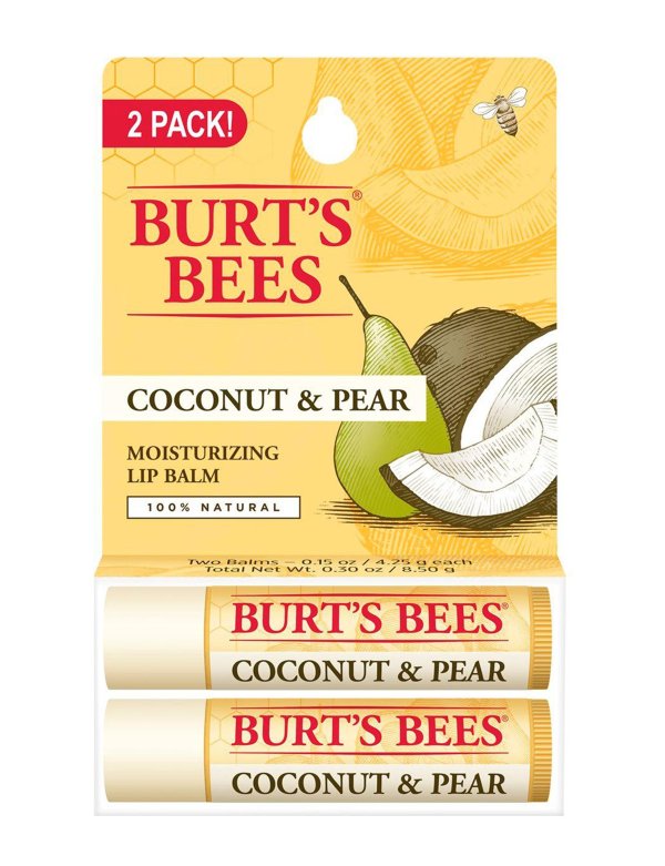 Burt's Bees 2-pk. Coconut & Pear Moisturizing Lip Balms | Stage Stores