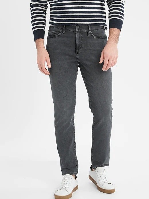 Athletic-Fit Grey Wash Travel Jean