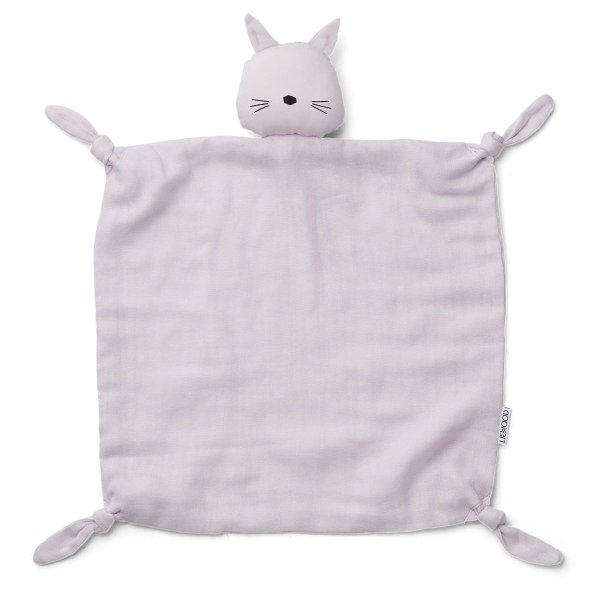 Liewood Cat/Light Lavender Agnete Cuddle Blanket | AlexandAlexa