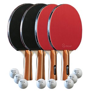 JP WinLook Ping Pong Paddles Sets - Portable Table Tennis Paddle Set with Ping Pong Paddle Case & Ping Pong Balls. Premium Table Tennis Racket Player Set for Indoor & Outdoor Games