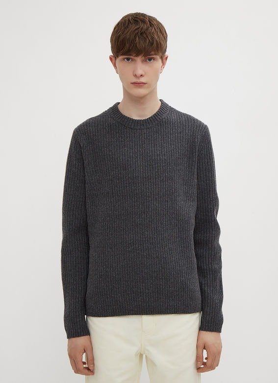 Ribbed Sweater in Grey | LN-CC
