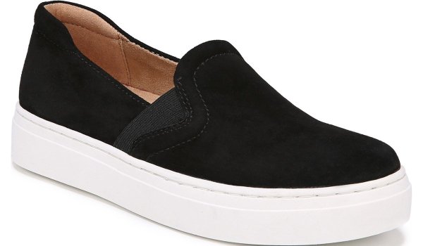 .com |Carly Slip On Sneaker in Black Suede Sneakers