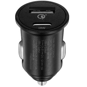Insignia™ 18 W Vehicle Charger with 2 USB-C/USB Ports Black NS-CC30W2K