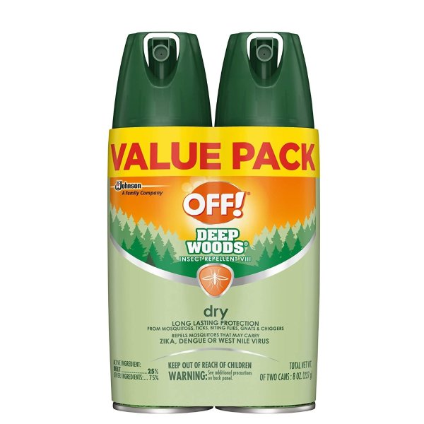 OFF! Deep Woods Insect & Mosquito Repellent VIII 4 oz. Pack of 2