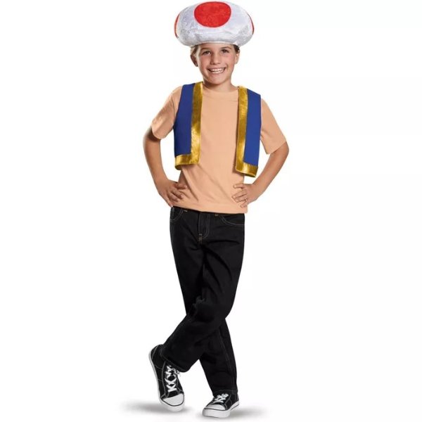Super Mario Toad Child Costume Kit