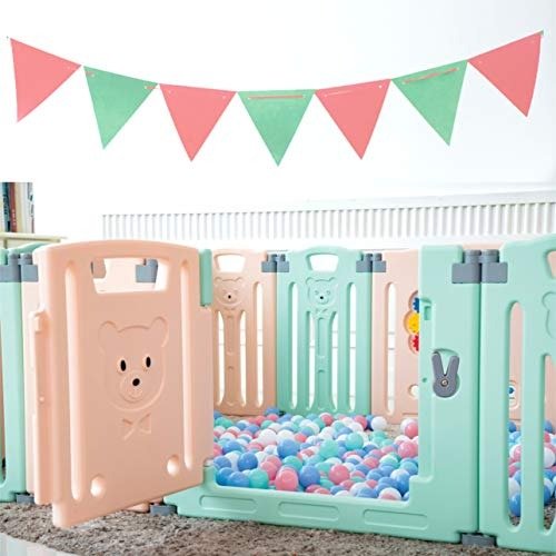 The Additional Extra Panel ONLY for Model Classic Baby playpen of(Blue&Pink, Classic Extra 2 Panel)