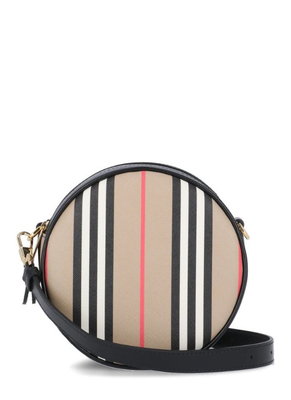 Louise Icon Stripe Round Crossbody Bag