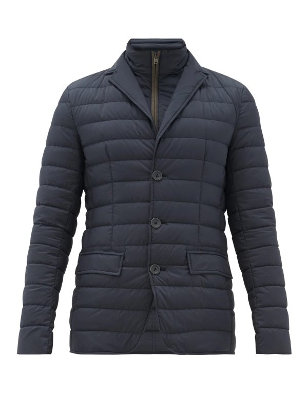 Single-breasted quilted down jacket | Herno | MATCHESFASHION US