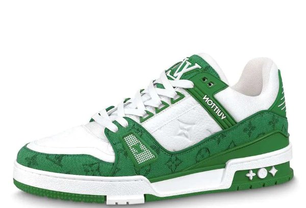 绿白色运动鞋
