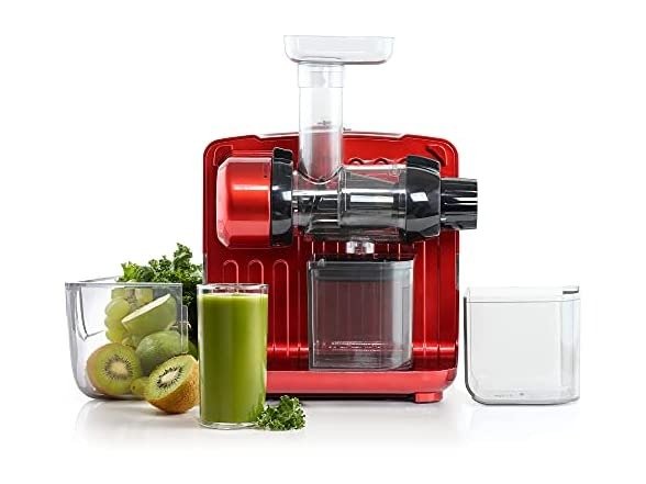 Juicer JCUBE500RD Cold Press 365 Slow Masticating Juice Extractor and Nutrition System