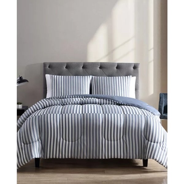 Tyson 3 Piece Reversible Comforter Sets, Created for Macy's